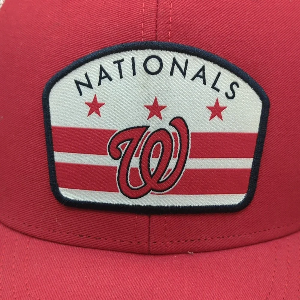 Washington Nationals Hat Cap Snapback Red White Trucker '47 Baseball Mens OSFA